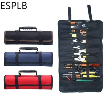 ESPLB Roll Tool Bag Veľké Kľúča Roll Up Prenosné Puzdro Taška 22 Vrecká Držiak pre Elektrikárov Mechaniky