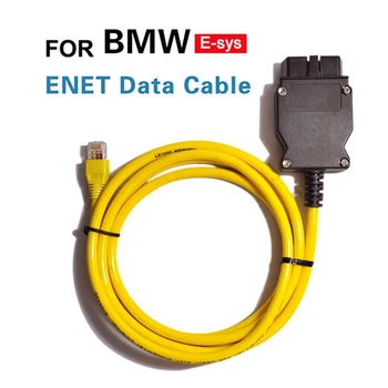 ESYS ENET Kábel BMW Ethernet na OBD2 16Pin Rozhranie RJ45 Kovový Konektor ESYS 3.23.4 V50.3 Údaje E-SYS ICOM Kódovanie, F-Serie