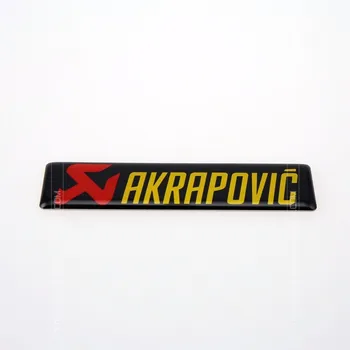 ETIE AKRAPOVLC 3M Epoxidové Nálepky, Lepiace Automobilový Racing Odtlačkový Zábal Logo Odznak Znak Motorovej Časti Hliníkové Príslušenstvo