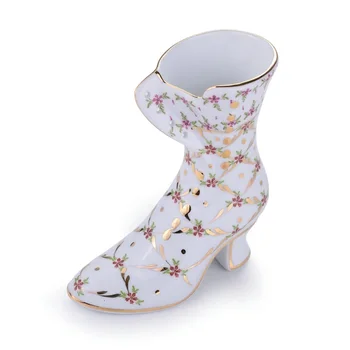 Európska Porcelánu Topánky, Svadobné Dary Domáce Dekorácie Keramické Príslušenstvo moderný Remeselné Crystal Topánky váza