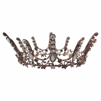 Európska Royal King Kráľovná Koruny Crystal Svadobné Hlavu Šperky coroa casament Tiaras a Koruny, Svadobné Doplnky do Vlasov Sprievod