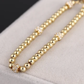 Európsky a Americký módny Dizajn šťastie pearl preklade perličiek loptu sto náramok šperky darček k narodeninám