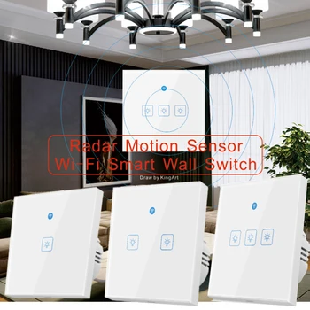 EWeLink APLIKÁCIE Smart WiFi vypínač S Pohybovým Senzorom Kompatibilný So Alexa Domovská stránka Google Smart Home 1/2/3gang