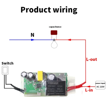 EWelink Smart Switch Jeden Live Wire 180-240V Prepínač WIFI Modul Bezdrôtového DIY Light Switch APLIKÁCIU Diaľkové Ovládanie Alexa Domovská stránka Google