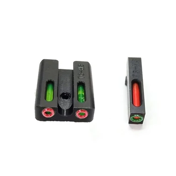 EWOLF Červená zelená Optických Vlákien, Vpredu s Bojové Zadné Mieridlá zameranie-lock pre Glock zbrane príslušenstvo