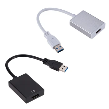 Externé Video Card Multi Monitor Adapter USB 3.0 na 1080p Adaptér USB Typu A Samec na HDMI Žena Externej grafickej Karty