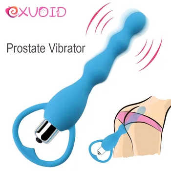 EXVOID Análny Vibrátor Sexuálne Hračky pre Ženy Análne Korálky Vibrátor Gay Hračky Masáž Prostaty Hladké Silikónový Zadok Plug Dospelých Produkty