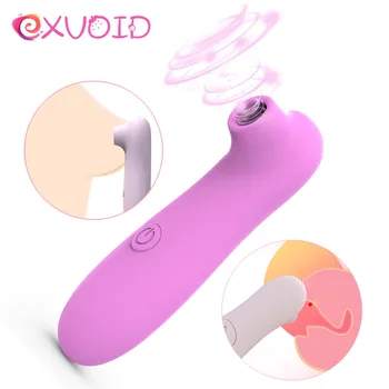 EXVOID Bulík Vibrátor Bradavky Sania Orálny Sex Hračky pre Ženy Stimuláciu Klitorisu Jazyk Vibrátory pre Ženy Prsia Masér