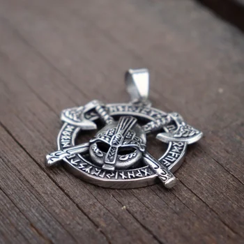 EYHIMD Viking Celtics Ax Rune Bojovník 316L Nerezovej Ocele s Príveskom, Slovanské Amulet Šperky