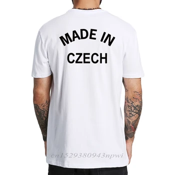 EÚ Veľkosť Vyrobené v českej Republike Zábavné Tričká Mužov Vtip Späť Tlač Tee Novinka, Bavlna Letné Topy