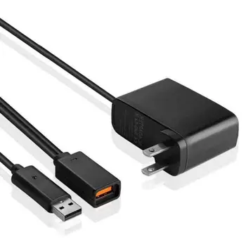 EÚ Zástrčka 12v USB Napájací prívodný Kábel Káblového Adaptéra Konektor Kábla USB, Nabíjanie Nabíjačky Pre XBOX360 Kinect Kábel
