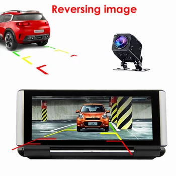Faaodoen Auta DVR Spätné Zrkadlo 4G Android 8.1 Dash Cam GPS Navigácie ADAS Full HD 1080P Auto Kamera Rekordér DVR