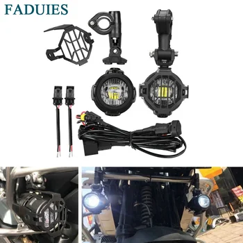 FADUIES Motocykel LED Pomocné Hmlové Svetlo Jazdy Lampa s svietidlá zahŕňajú drôt s relé Pre BMW R1200G R1200GS ADV F800GS
