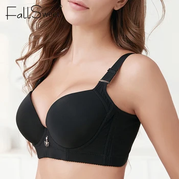 FallSweet 100 ks/veľa ! Veľkoobchod Plus Ženy Veľkosti Podprsenky Pevné Hrubé Pohár Brassiere Sexi Spodné Prádlo, Push Up Femme
