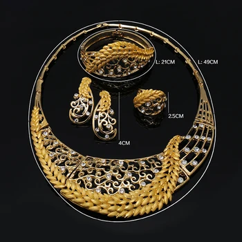 Fani nigérijský svadobné žena príslušenstvo šperky set Značky Dubaj Zlaté Šperky Nastaviť Veľkoobchod talianske šperky sady pre ženy