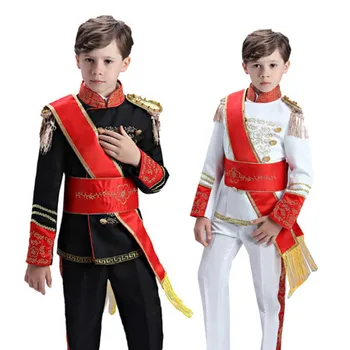 Fantasia Chlapci Detský Karneval, Halloween Cosplay Kráľ, Princ Kostým Nový Rok Kostým Narodeniny Darček Pre Dieťa Chlapcov 3-13 Rokov veku