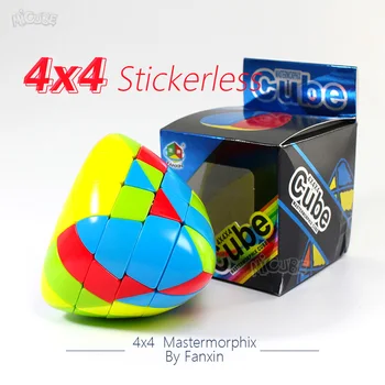 Fanxin Mastermorphix 4x4 Ryža, Knedľa 4x4x4 Stickerless Magické Kocky, Puzzle, Hračky Farebné Multicolor Špeciálne Výška Ťažké