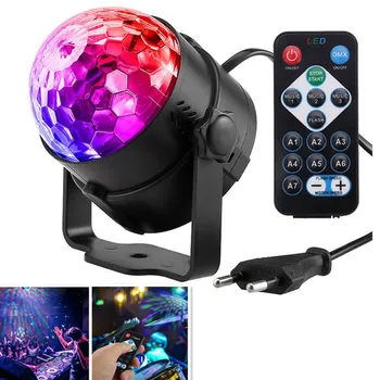 Farebné DJ, Disco Ball Lumiere Svetlo 3W Aktivované Zvukom Laserový Projektor RGB Fáze svetelný efekt Lampa Hudba Vianočné KTV Strany