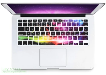 Farebné Hmloviny, Galaxie, Hviezdna Kryt Klávesnice Silikónové Kože pre MacBook Air 13.3 pre MacBook Pro 13 15 s alebo w/out Sietnice