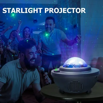 Farebné Hviezdne Nebo Galaxy Projektor Lampa Deti Spálňa Star LED Nočné Svetlo Nabíjania cez USB Projekčnej Lampy Deti Darček