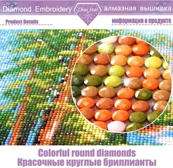 Farebné lesy scenérie vyšívanie diamond výšivky DIY diamond maľovanie cross stitch krištáľové kocky sady unfinish dekoratívne
