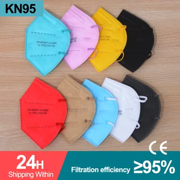 Farebné masky KN95 pleťové masky FFP2 CE filter masku, Ochranné maske de filtro antipolvo máscara mascarillas tapabocas masch