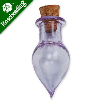 Farebné slza tvar Drobné korkový ampulka prázdne malé sklenené fľaše,ktorí chcú fľaše,sklo jar,drobné korkový fľaše,predáva 10pcs-100271