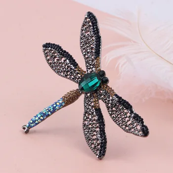 FARLENA Šperky Vintage Duté z Veľkých Dragonfly Brošňa Kolíky pre Ženy, Luxusné Kamienky Brošne