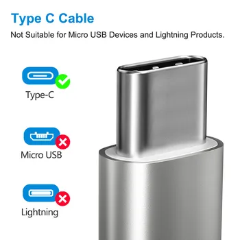 Fasgear USB Typu C Kábel pre Samsung S10 S9 3A Rýchle Nabíjanie pomocou pripojenia USB Typ-C Nabíjačka, Dátový Kábel pre Xiao Huawei LG USB-C Cabo Drôt