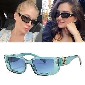 Feishini Star Zmluvne Kvality Úzke Okuliare Ženy UV Ochrany Módne Dámy Malé Módne Slnko Glassees Značky Vintage