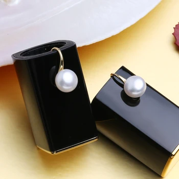FENASY Pearl Šperky prírodné pearl náušnice stud náušnice pre ženy s box mincový striebro šperky vintage náušnice