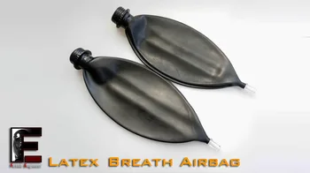(FErubber 039) Najvyššej kvality Latexu Plynové Masky Fetish Dýchanie Taška na Príslušenstvo Dýchacie Zariadenia na Riadenie Fetish Nosenie