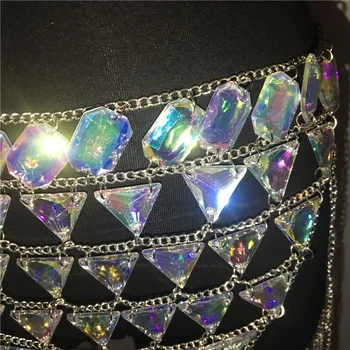 FestivalQueen crystal gem sequin strapec reťazca sukne ženy noc party club oblečenie 2018 lesk shinning diamanty mini sukne