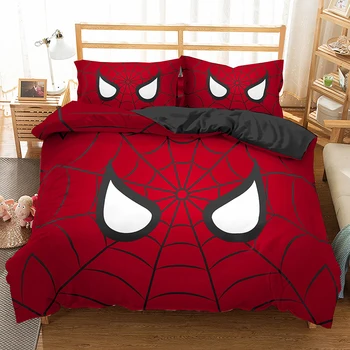 Film Charakter pavučina Vytlačené 3d posteľná bielizeň Nastaviť Cartoon Domova Perinu S obliečka na Vankúš Pre Spálňa Decor