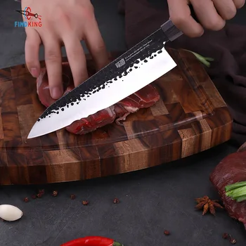 FINDKING 9 palcový sushi chef nože Japonský Profesionálny Osemhranné Rukoväť Plátované Ocele Sushi Nôž Kuchynský Nôž Šéfkuchára
