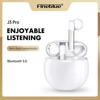 Fineblue J3 Pro Bluetooth 5.0 Slúchadlá TWS Odtlačkov prstov Touch Slúchadlá HiFI Stereo Slúchadlá Bezdrôtové slúchadlá pre šport