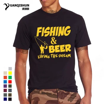 Fishings Zápas T-Shirts Fishinger Pivo Rýb Žijúcich Sen Rybár Tlač Tričko Sporter Lietania Čerstvé Zábavný Darček Tees Tričko
