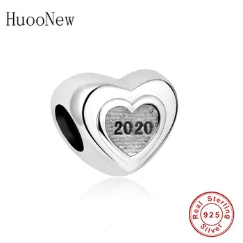 Fit Pôvodné Kúzlo Náramok Pandora 925 Silver Láska Srdce Guľôčka Na Výrobu Ženy Vianočné Berloque 2020 Manželstvo Výročie