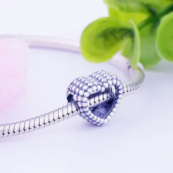 Fit Pôvodné Pandora Prívesky Náramok DIY Šperky Berloque 2019 Jarnej Kolekcie Autentické 925 Sterling Silver Srdce Kúzlo Perličiek