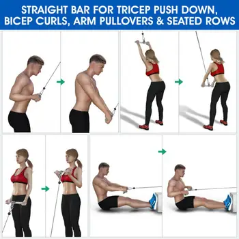 Fitness Tréning Svalov doplnkov a Príslušenstva Prístroja sa strhnúť Ramenný Biceps Prenosné Ťahanie Bar pre Domáce Posilňovne Cvičenie