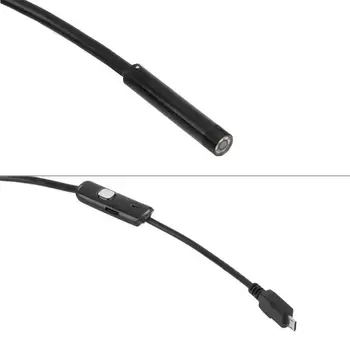 Flexibilné 7mm Endoskopu Vodotesný IP67 konektor Micro USB Inšpekcie Endoskopu Kamera pre Android Smartphone Endoskopu 6LEDs Nastaviteľné