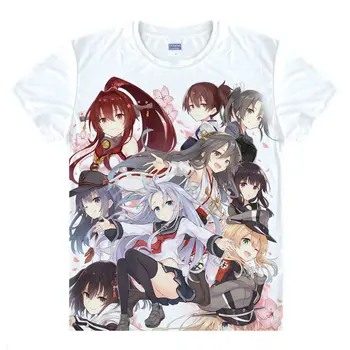 Flotila Kolekcie T-Shirt KanColle Tričko tepla-prenesené T-shirts anime Fanúšik kawaii kostým t-shirts pre človeka mens Anime Cosplay A