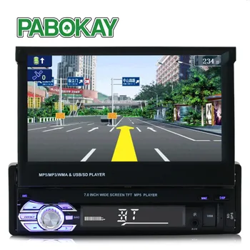 ForCar Rádio Stereo Podpore GPS Navigácie Univerzálny 7 palcový Sklzu Nadol sa Dotknite 1DIN Len FM Bluetooth, MP3, MP4 Audio Prehrávač