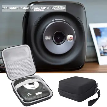 Fotoaparát Skladovanie Prípade Prenosné Travel Bag Black Ramenný EVA Taška Ochranné puzdro Pre Instax Námestie SQ10 SQ20 Fotoaparát