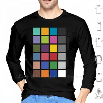 Fotograf Color Checker Tričko Dlhý Rukáv T Shirt Color Checker Colorchecker Macbeth Xrite X Obradu Fotograf Modelu Vzorky