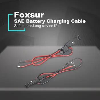 Foxsur 12V Nabíjací Kábel pre Motocyklové Batérie Terminál SAE Rýchle Odpojenie Kábla Motocyklové Batérie Výstupný Konektor