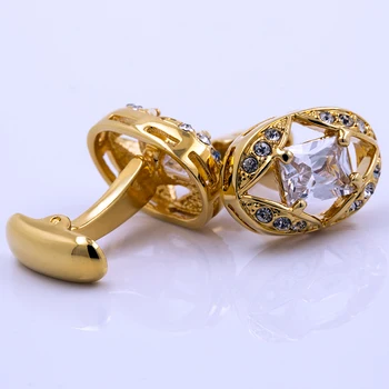 Francúzsky KFLK šperky pre mužov značky košele manžetové gombíky, zlaté manžetové gombíky veľkoobchod vysoko kvalitné svadobné tlačidlá hostí