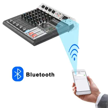 Freeboss ADM-GBR6 48V Phantom Power Repaeat Účinok USB Funkcia Bluetooth Karaoke DJ konzoly 99DSP Mixér Zvuk 6 Channel