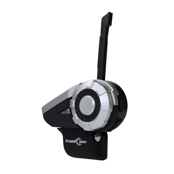 FreedConn T-Rex+L3 Motocykel Bluetooth Skupiny Intercom Prilba Headset 1500M 8 Jazdcov Bezdrôtový Komunikátor s FM Podpora
