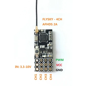FS2A 4CH AFHDS 2A Mini Kompatibilný Prijímač PWM Výstup pre Flysky i6 i6X i6S / FS-i6 FS-i6X FS-i6S Vysielač Vzdialenejších Ovládanie